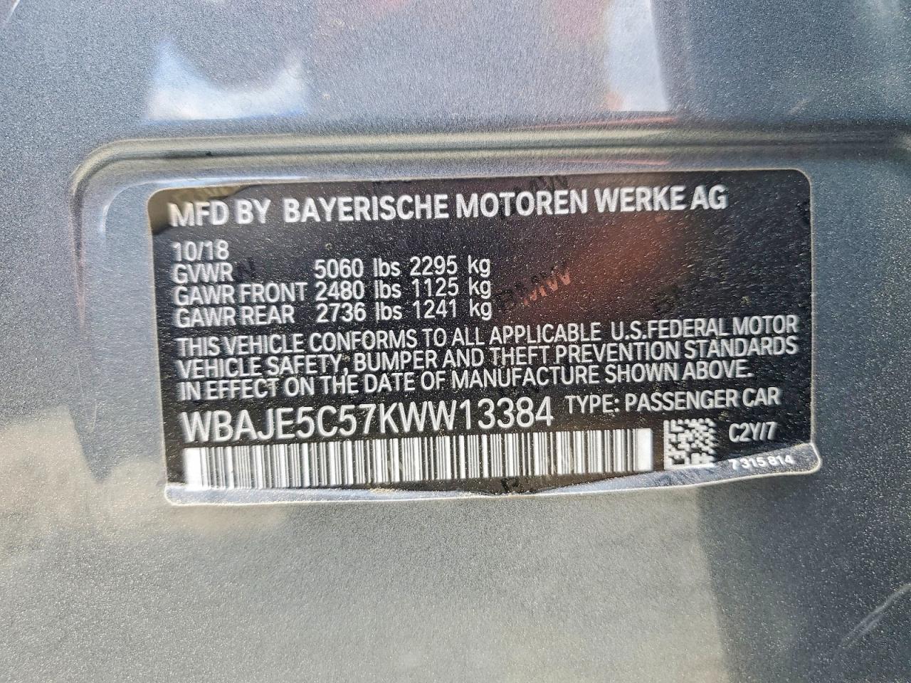 2019 BMW 540 I - zdjęcie 12
