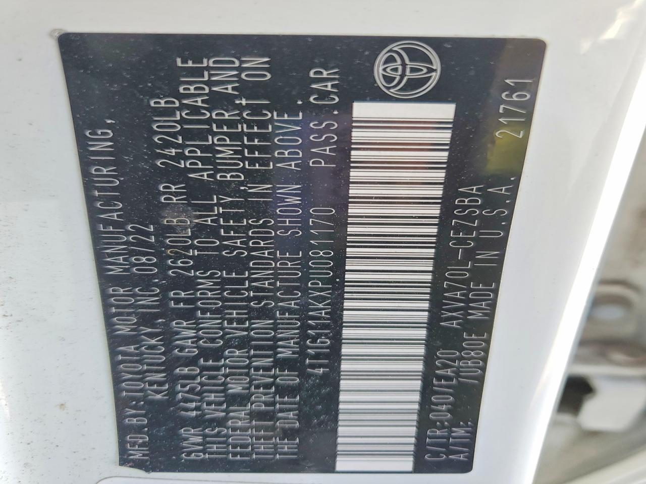 2023 Toyota Camry Se - zdjęcie 12