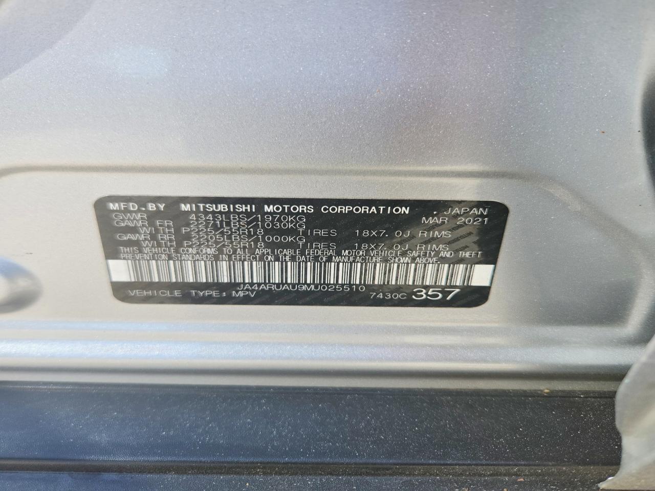 2021 Mitsubishi Outlander Sport Es - zdjęcie 14