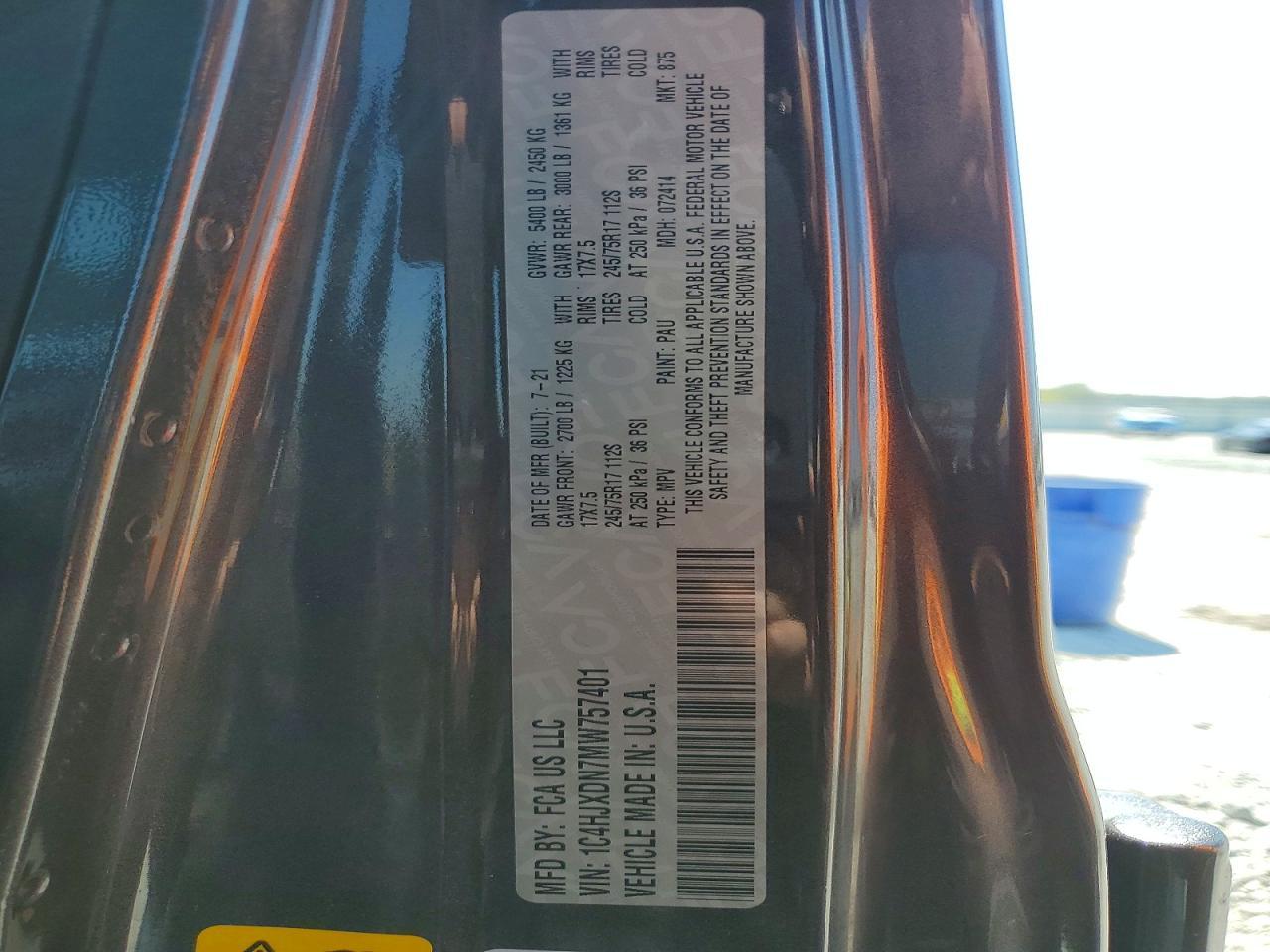 2021 Jeep Wrangler Unlimited Sport - zdjęcie 13