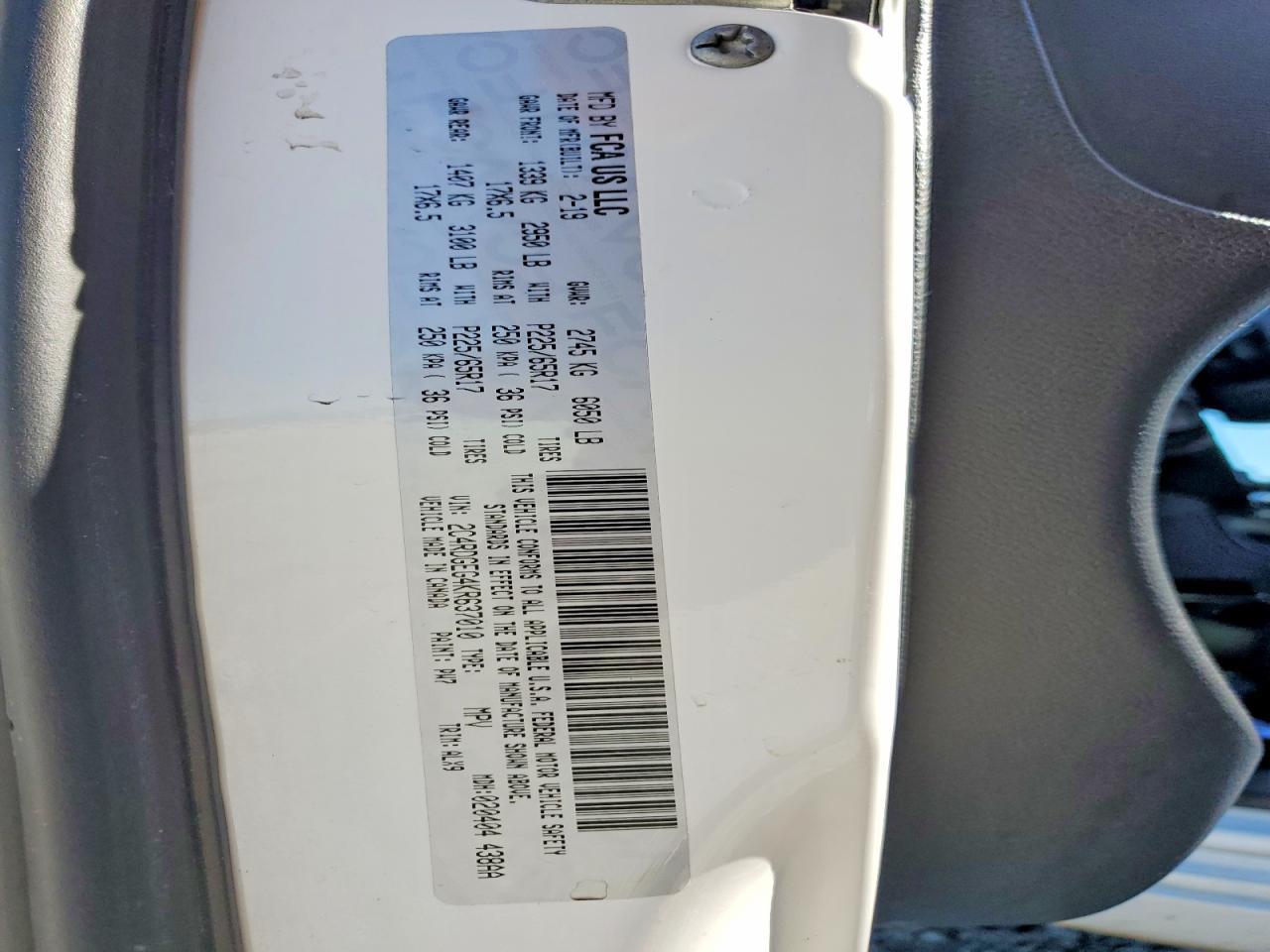 2019 Dodge Grand Caravan Gt - zdjęcie 13