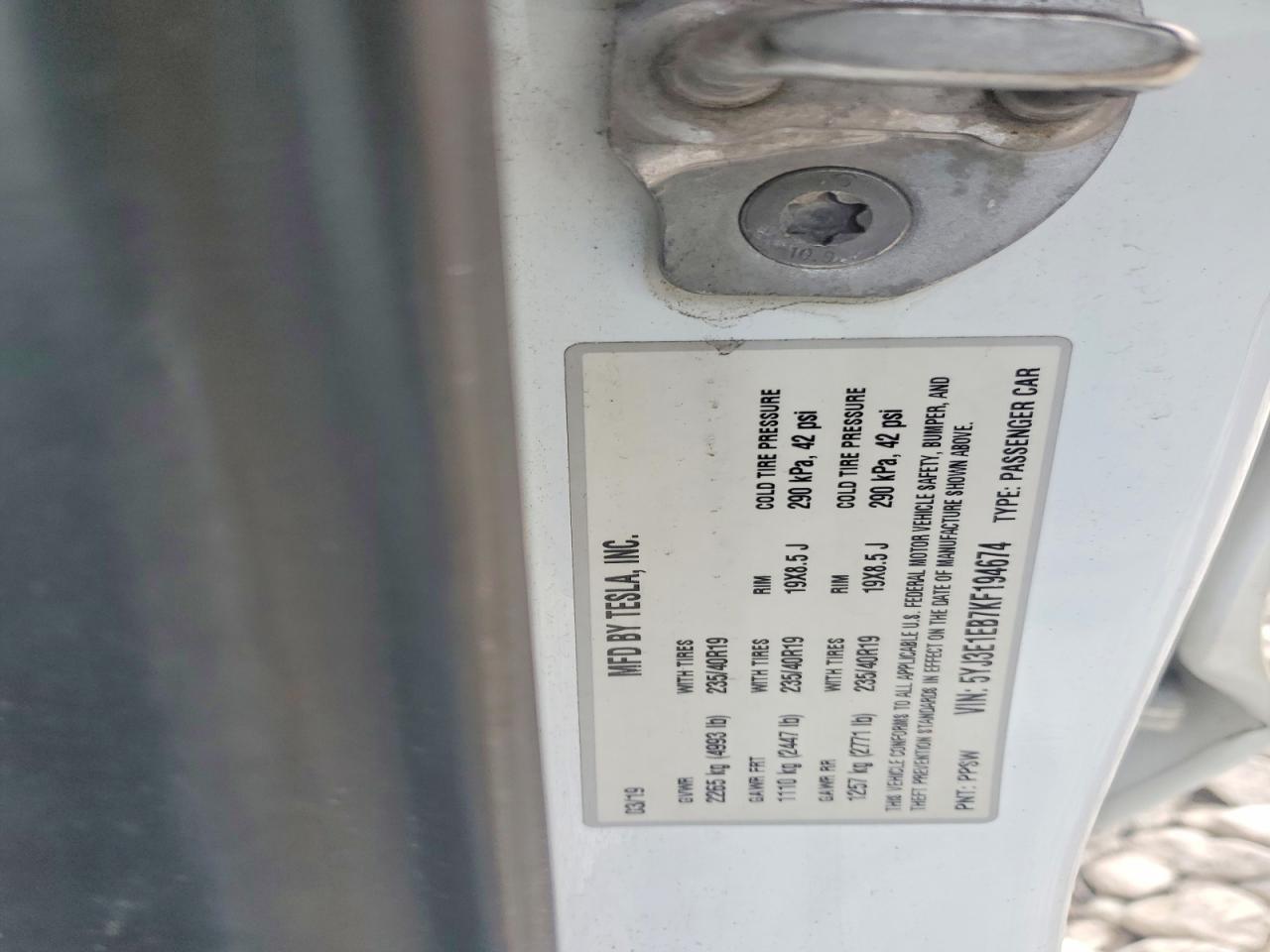 2019 Tesla Model 3 - zdjęcie 12