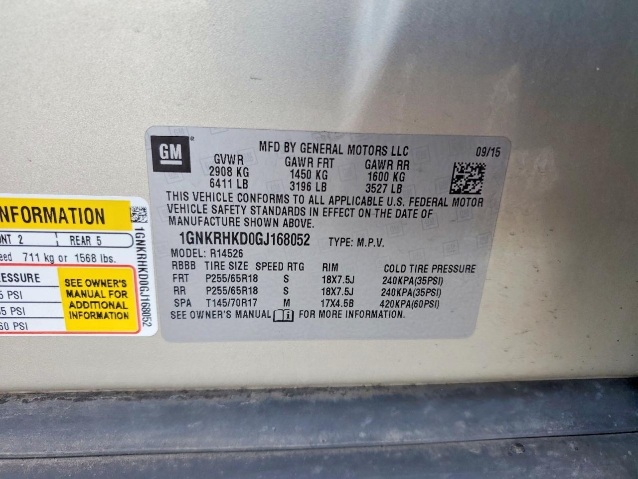 2016 Chevrolet Traverse Lt - zdjęcie 13