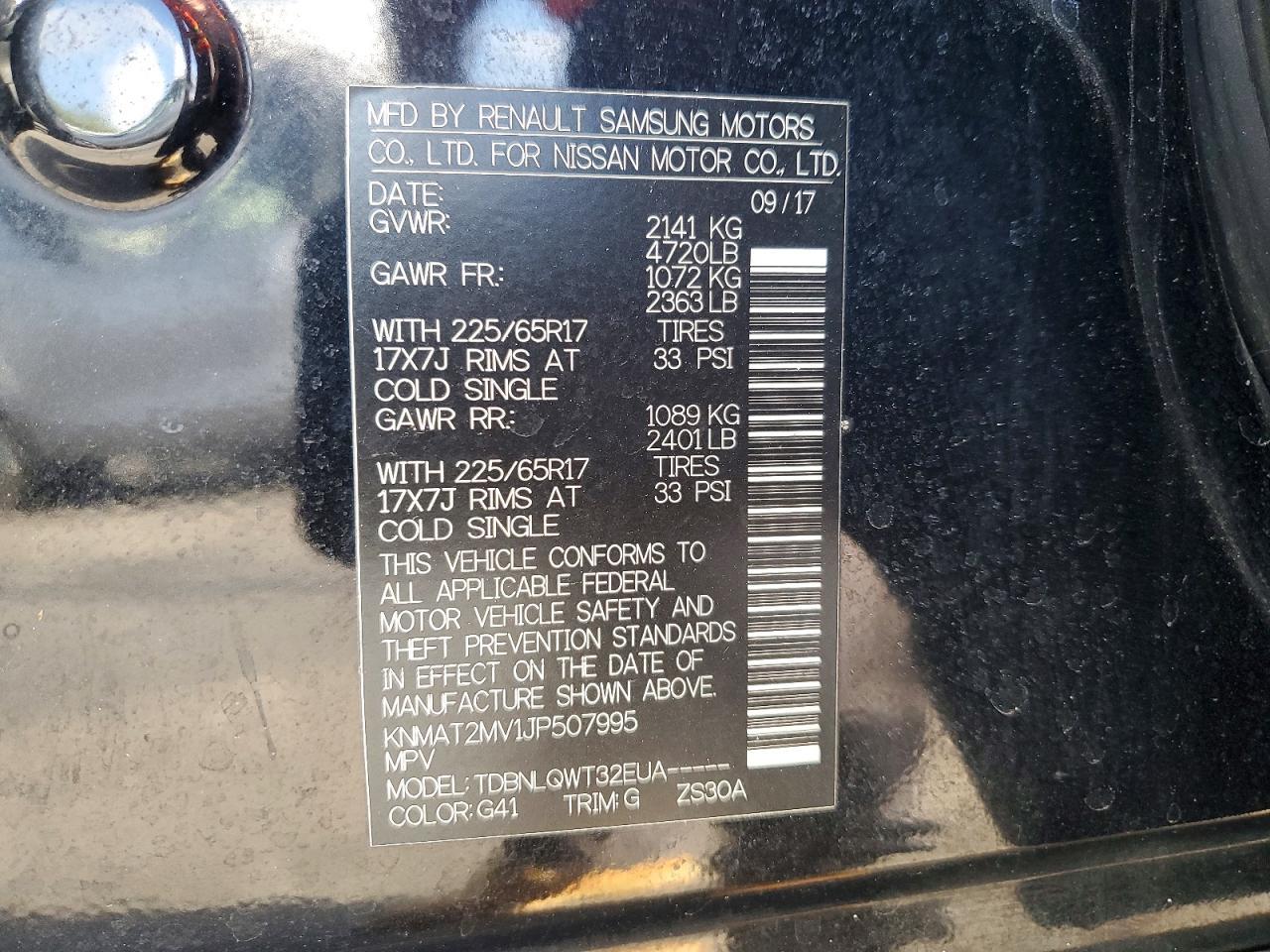 2018 Nissan Rogue Sv - zdjęcie 13