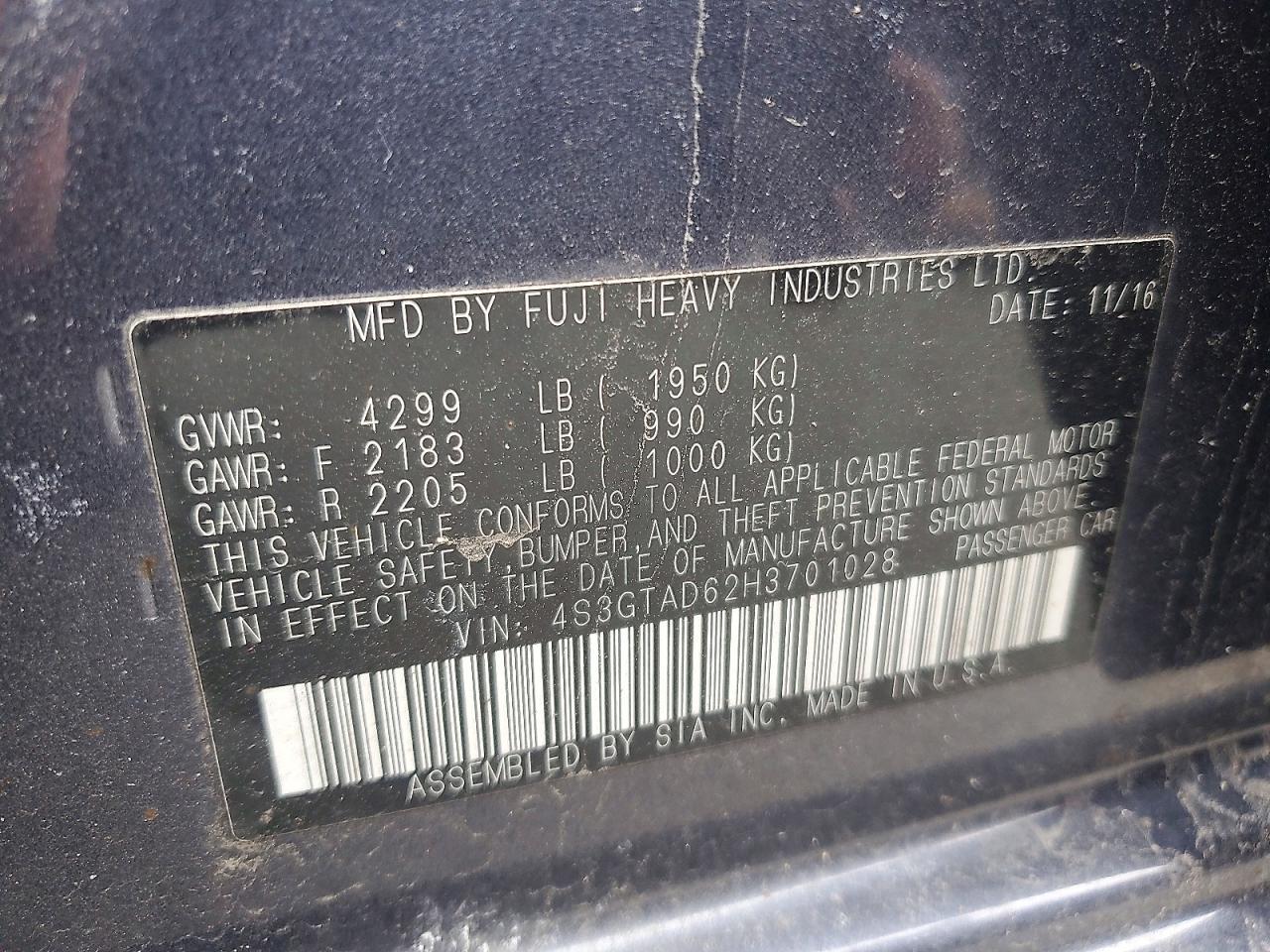 2017 Subaru Impreza Premium Plus - zdjęcie 12