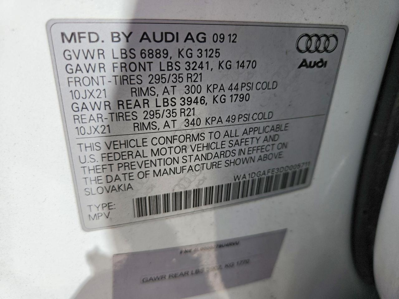 2013 Audi Q7 Prestige - zdjęcie 13