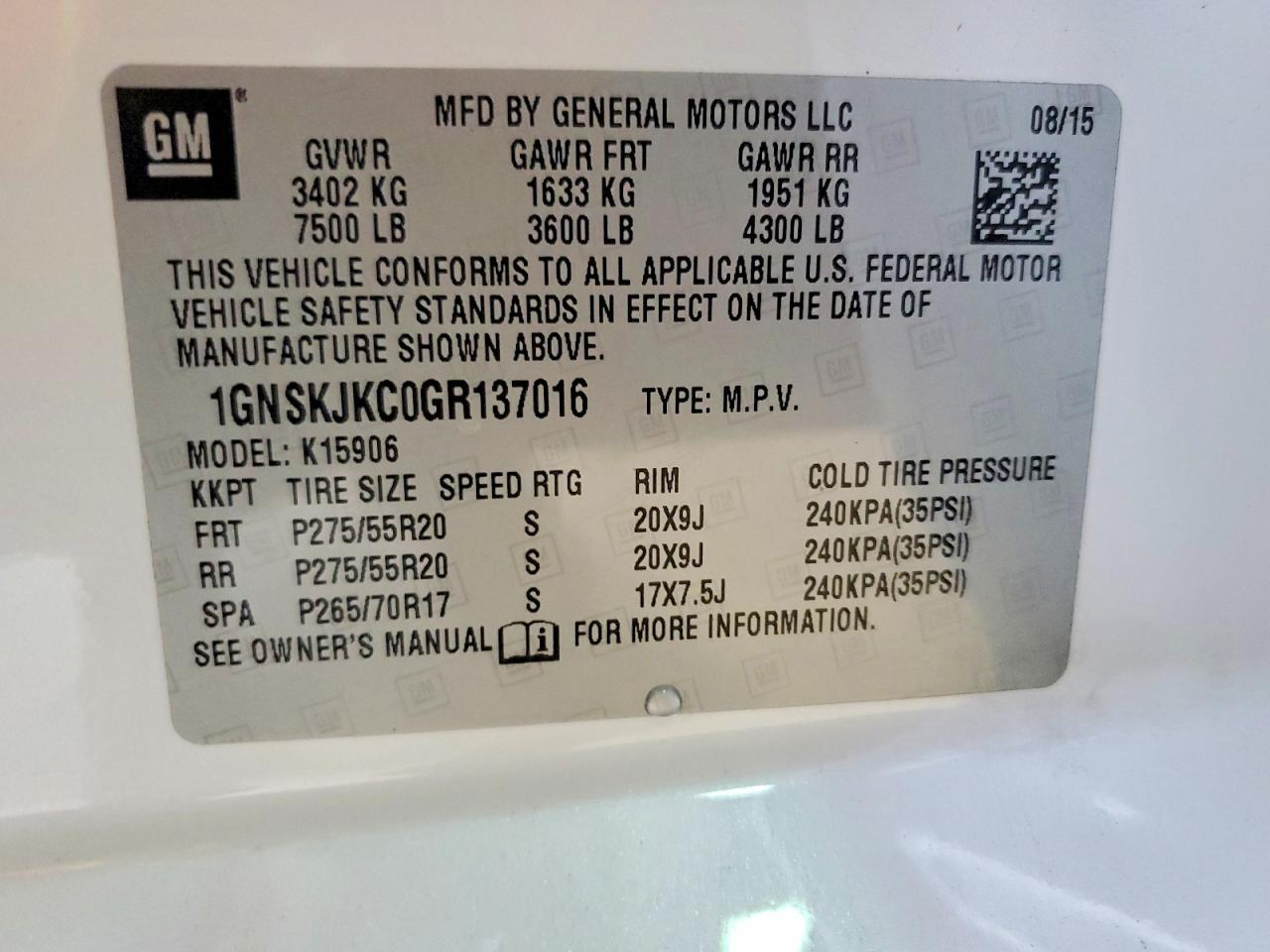 2016 Chevrolet Suburban K1500 Ltz - zdjęcie 13