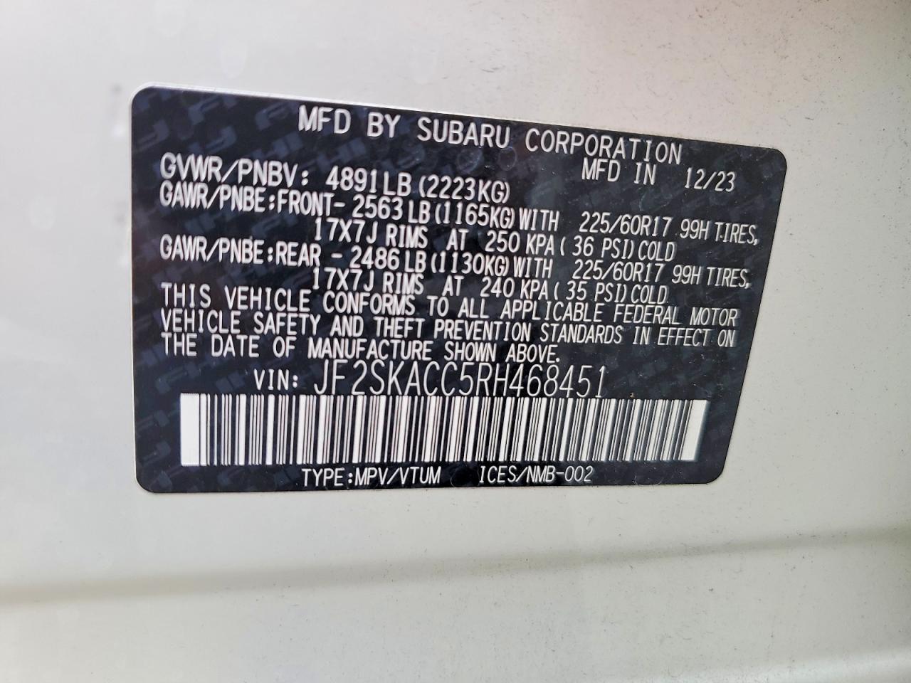 2024 Subaru Forester Premium - zdjęcie 14