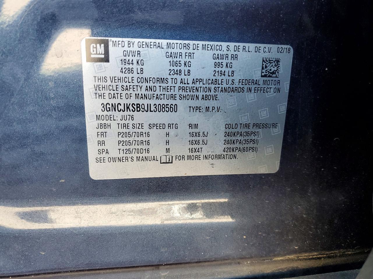 2018 Chevrolet Trax Ls - zdjęcie 12