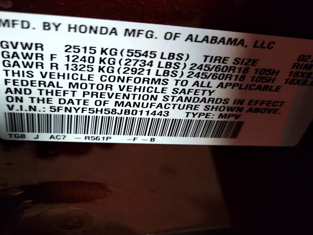 2018 Honda Pilot Exl - zdjęcie 14