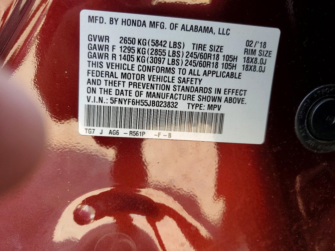 2018 Honda Pilot Exl - zdjęcie 13