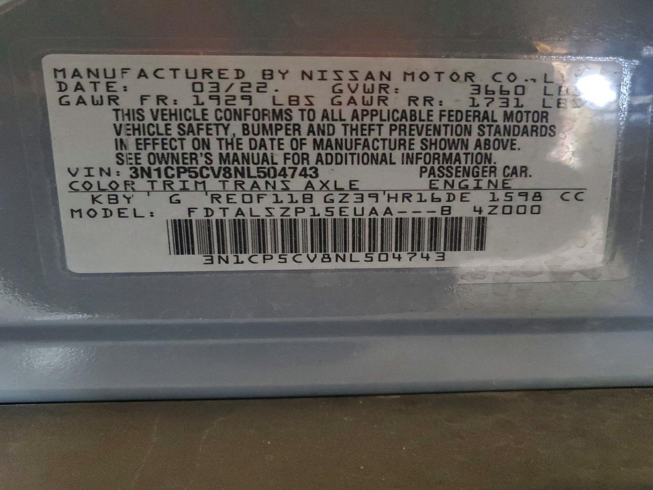 2022 Nissan Kicks Sv - zdjęcie 12