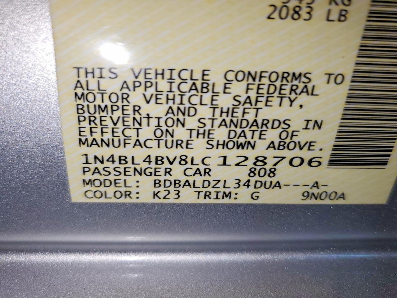 2020 Nissan Altima 2.5 S - zdjęcie 14