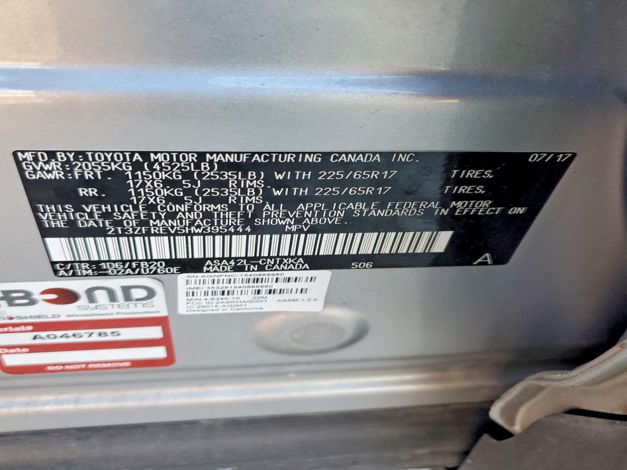 2017 Toyota Rav4 Le - zdjęcie 13