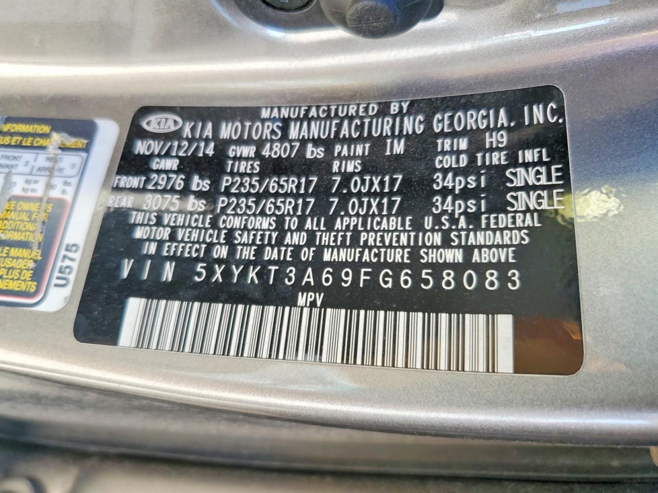 2015 Kia Sorento Lx - zdjęcie 14