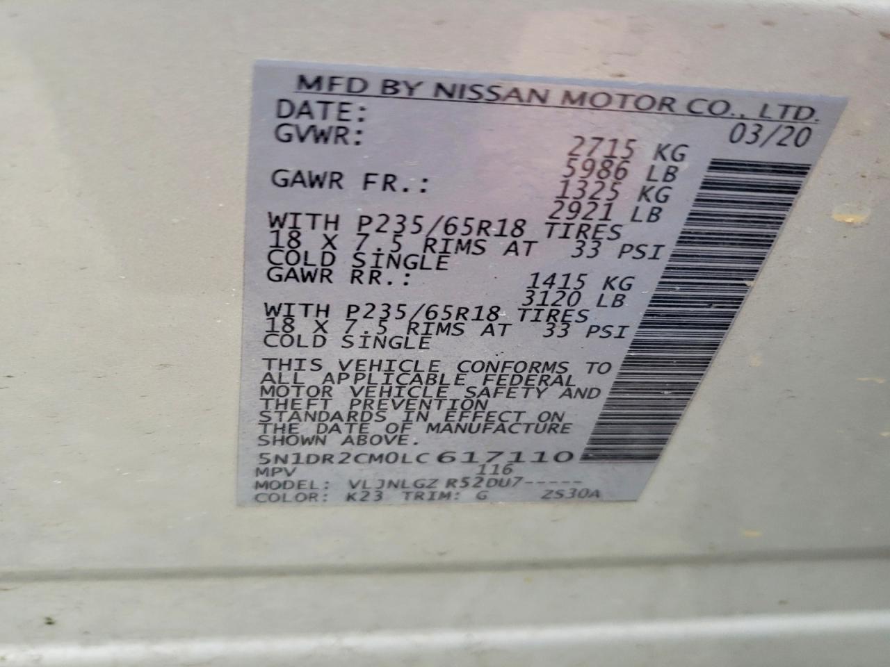 2020 Nissan Pathfinder Sl - zdjęcie 13