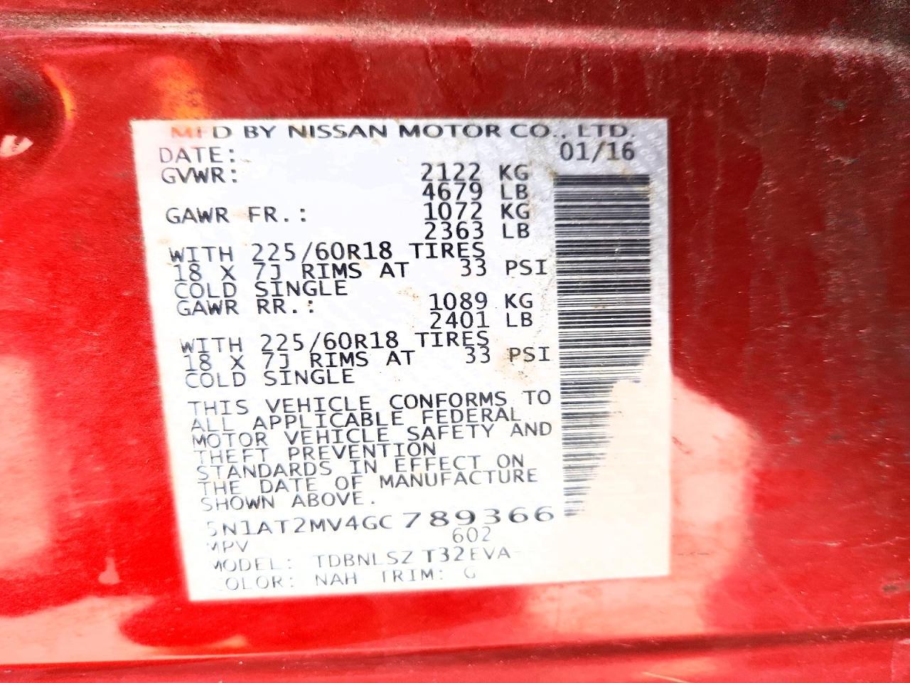 2016 Nissan Rogue Sl - zdjęcie 13