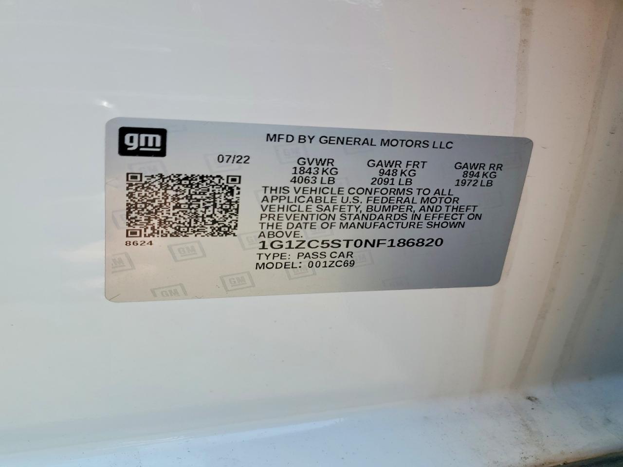 2022 Chevrolet Malibu Ls - zdjęcie 13