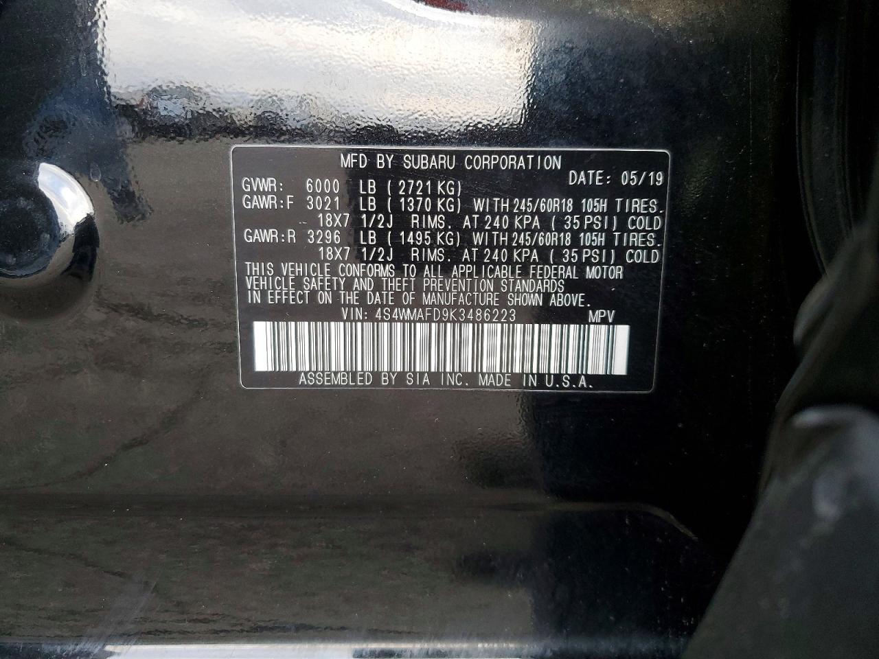 2019 Subaru Ascent Premium - zdjęcie 12