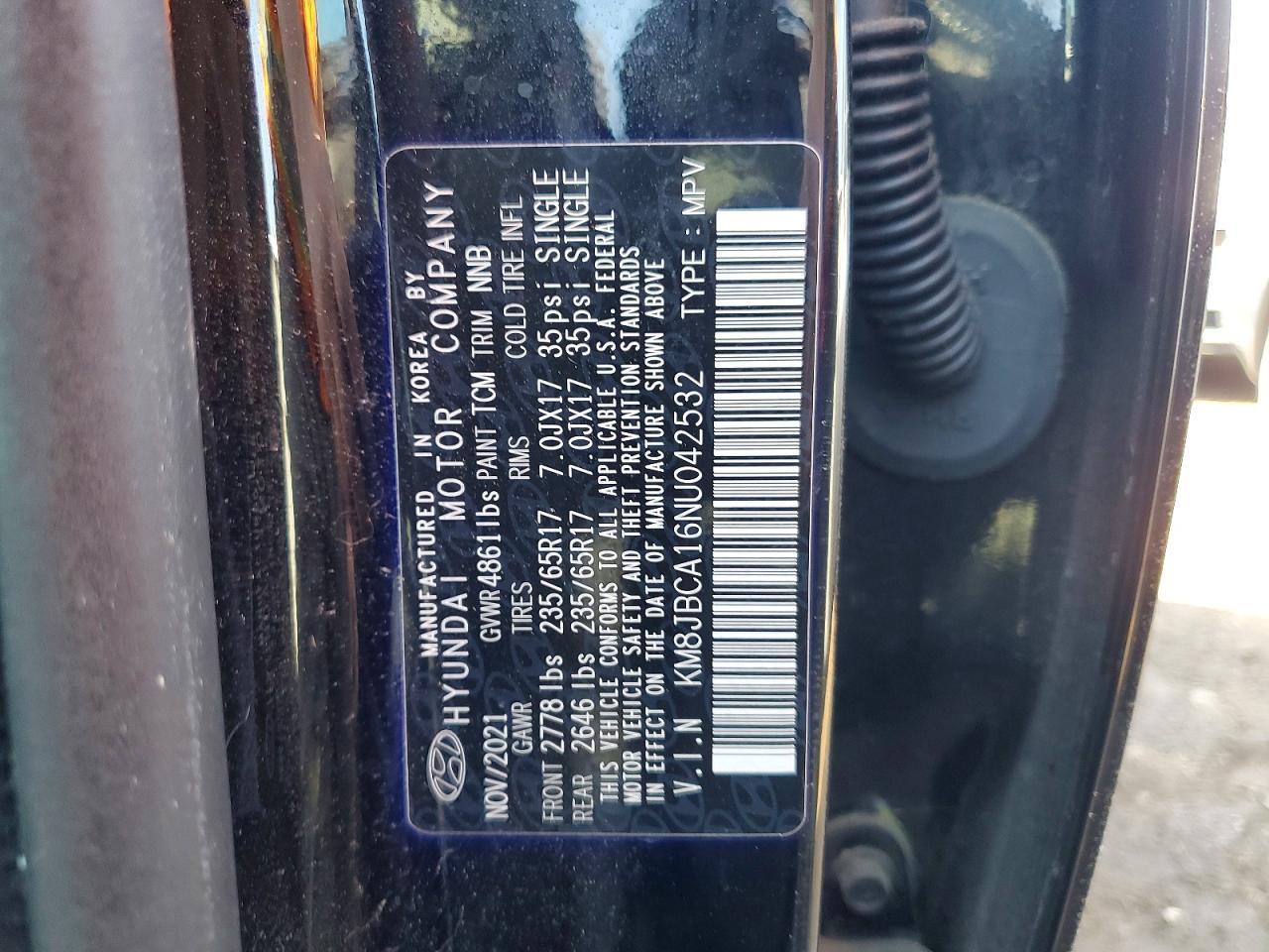 2022 Hyundai Tucson Hybrid Blue - zdjęcie 14