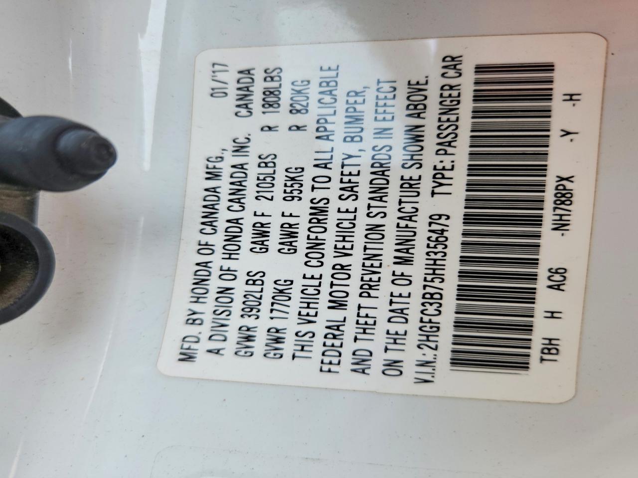 2017 Honda Civic Exl - zdjęcie 12