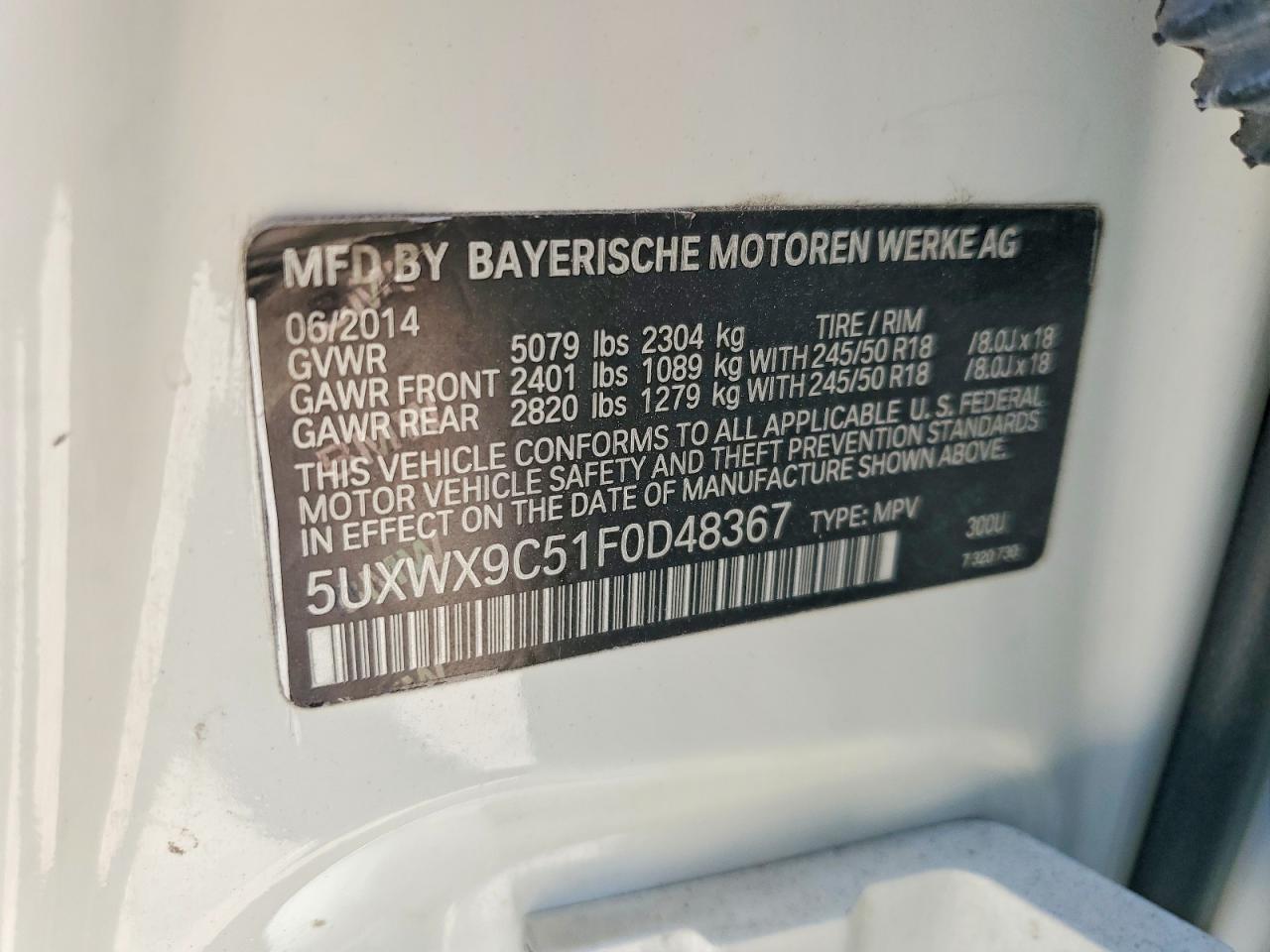 2015 BMW X3 xDrive - zdjęcie 14