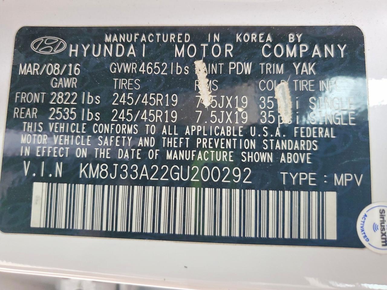 2016 Hyundai Tucson Limited - zdjęcie 13