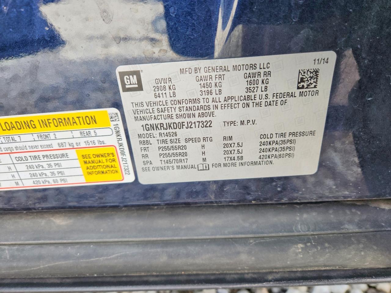 2015 Chevrolet Traverse Ltz - zdjęcie 13