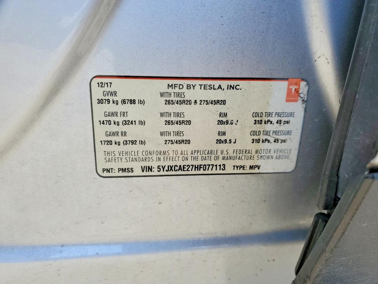 2017 Tesla Model X - zdjęcie 13