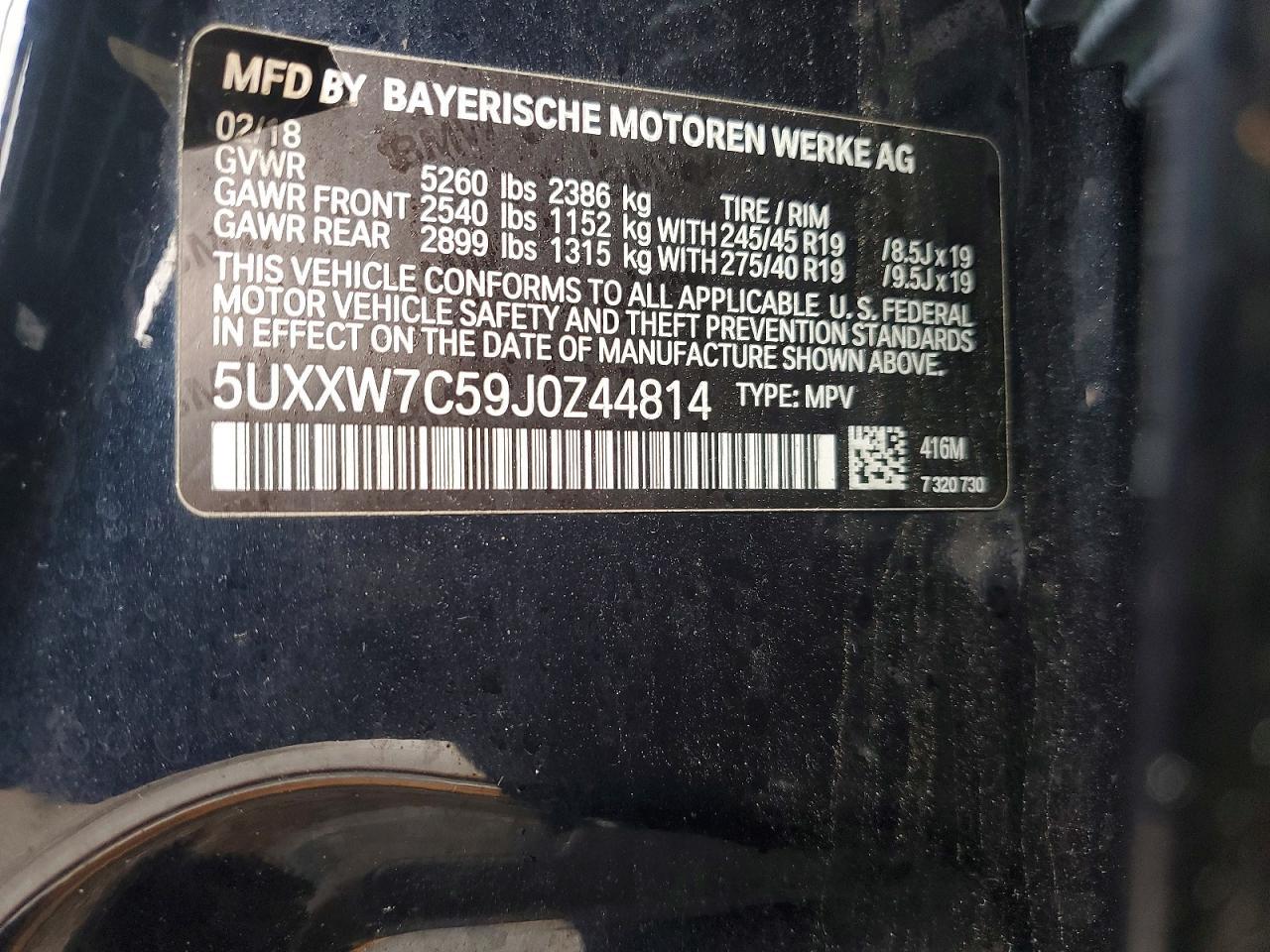 2018 BMW X4 xDrivem40I - zdjęcie 14