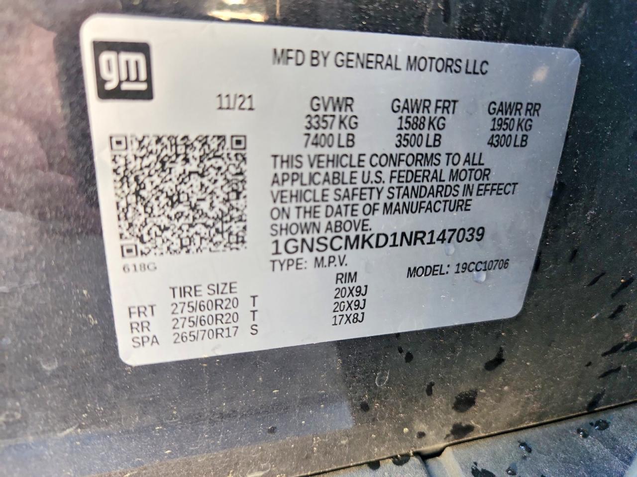 2022 Chevrolet Tahoe C1500 Ls - zdjęcie 13