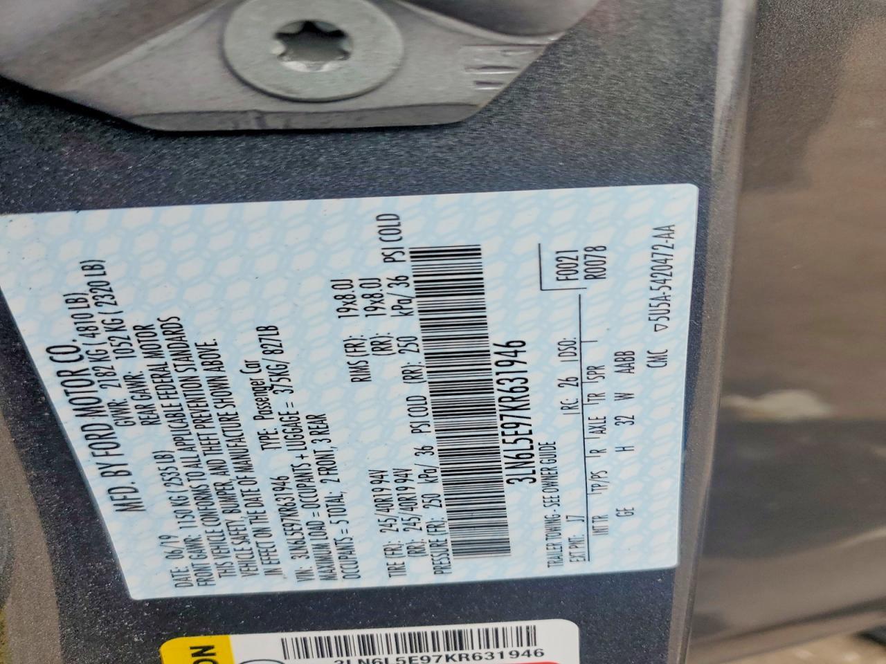 2019 Lincoln Mkz Reserve Ii - zdjęcie 12