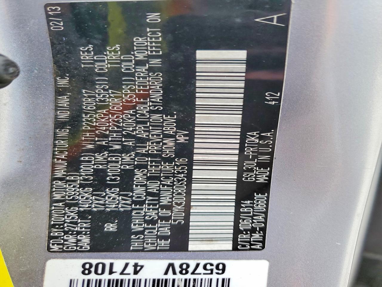 2013 Toyota Sienna Xle 8-Passenger - zdjęcie 13