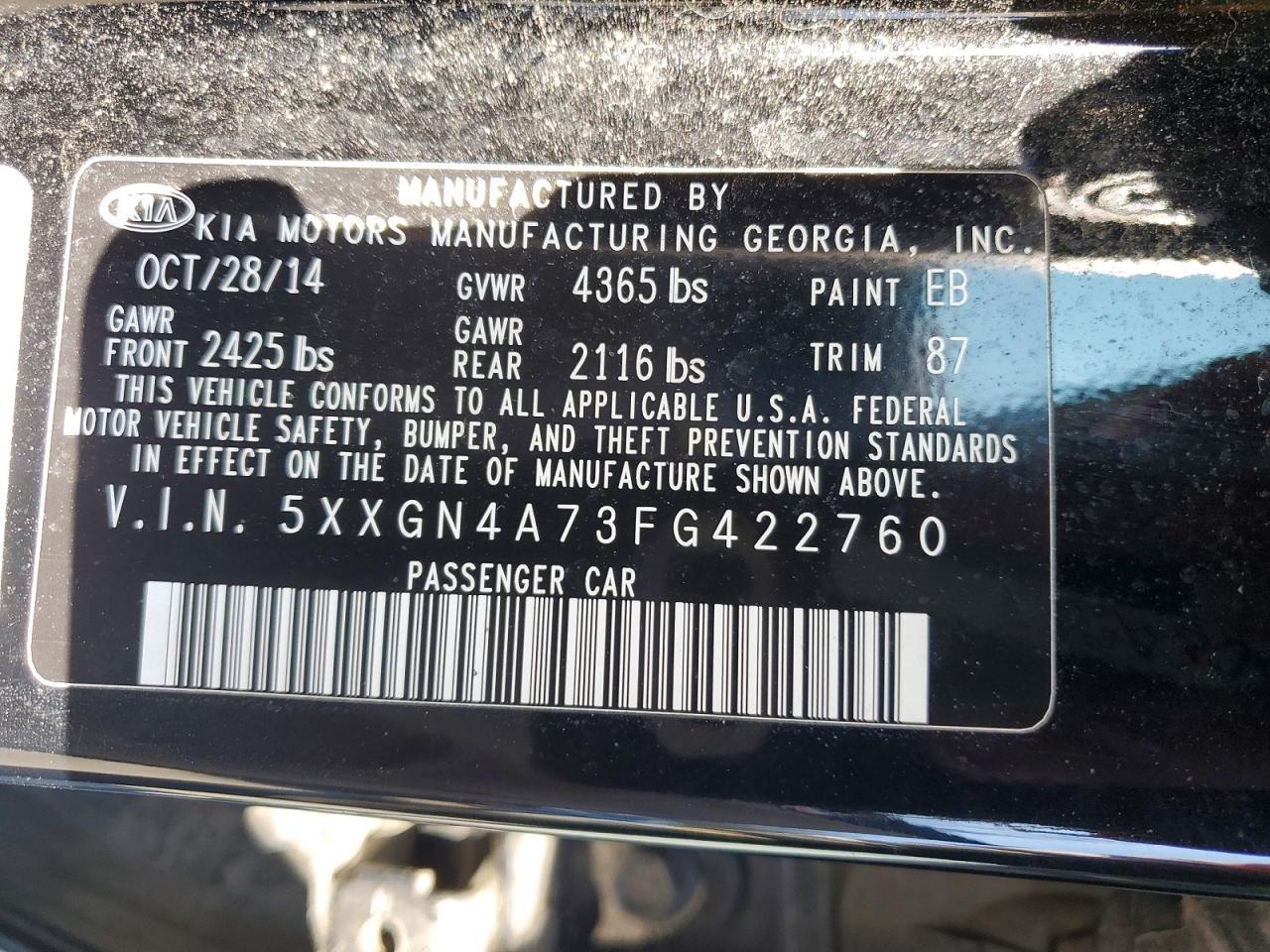 2015 Kia Optima Ex - zdjęcie 12