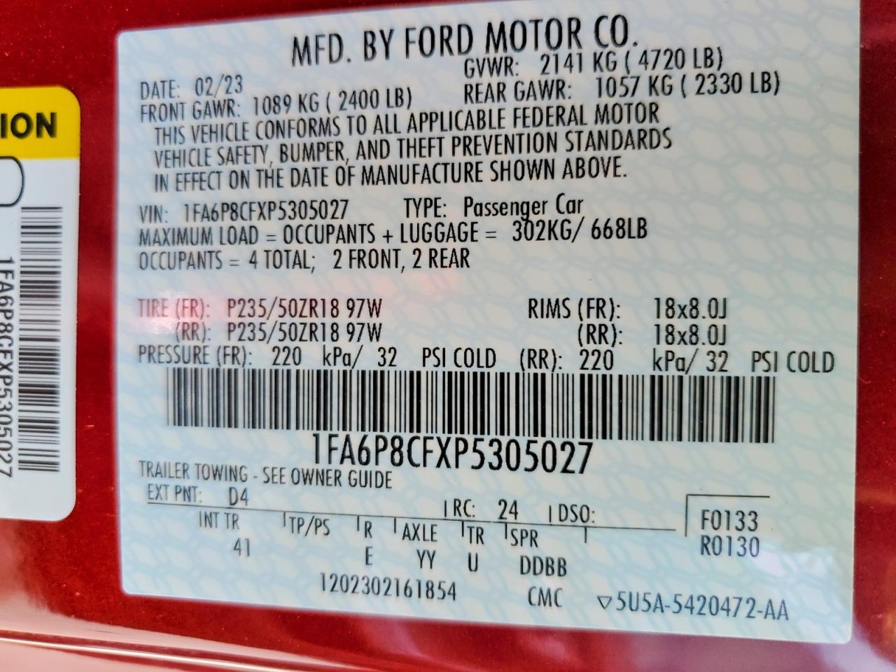 2023 Ford Mustang Gt - zdjęcie 12