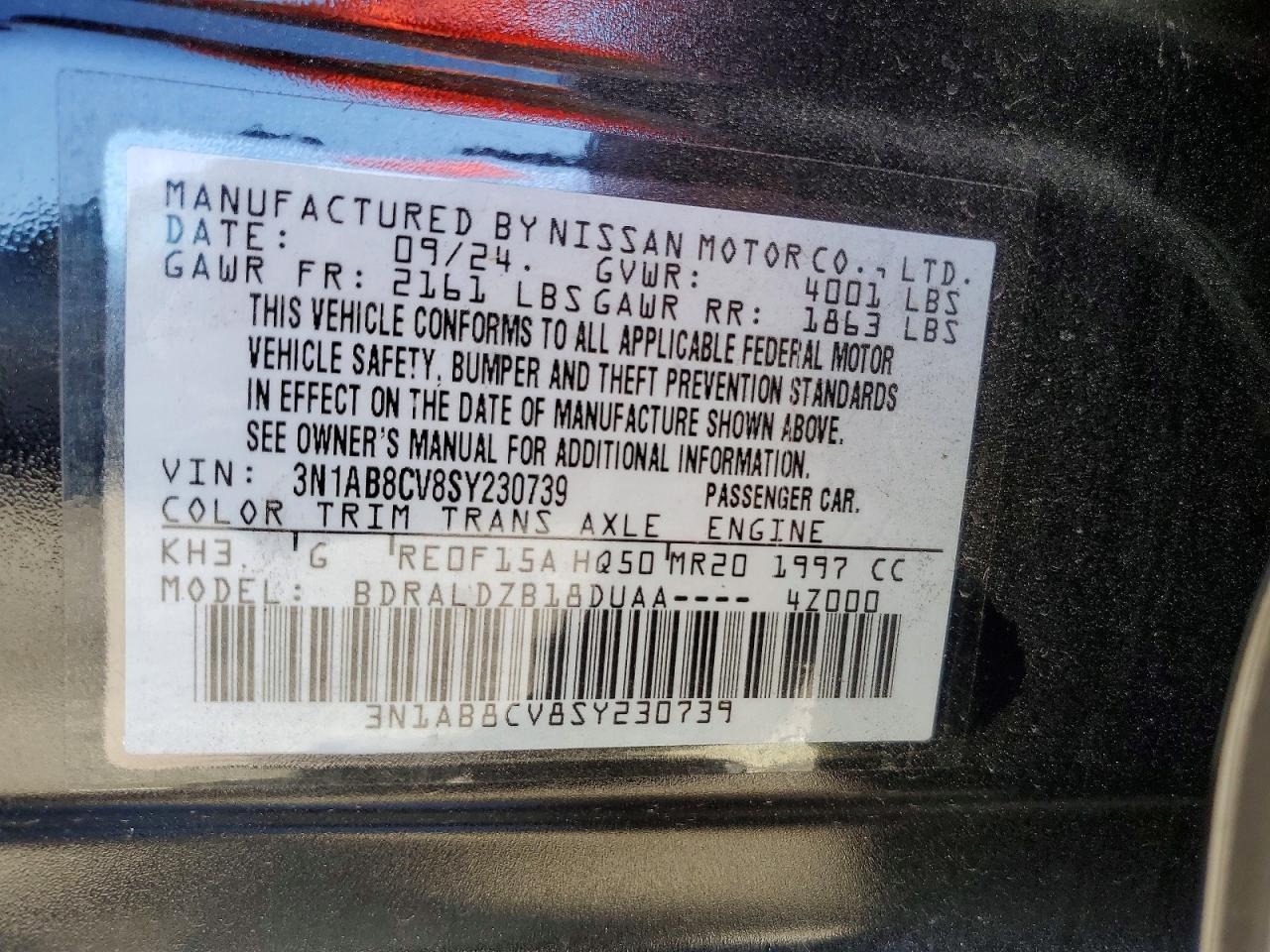 2025 Nissan Sentra Sv - zdjęcie 12