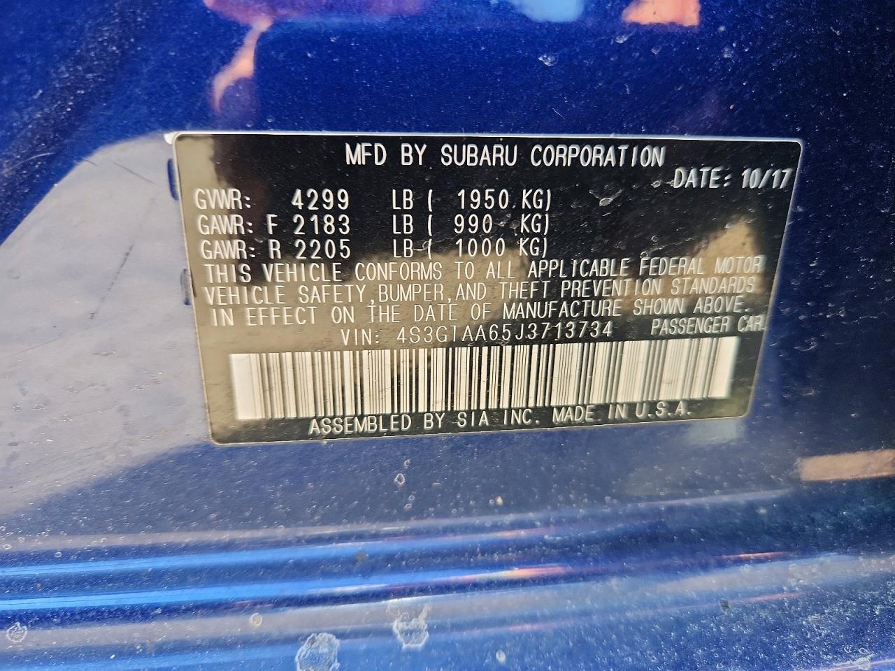 2018 Subaru Impreza - zdjęcie 12