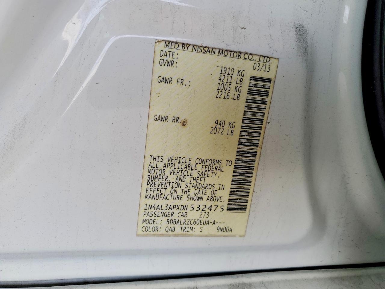 2013 Nissan Altima 2.5 - zdjęcie 12