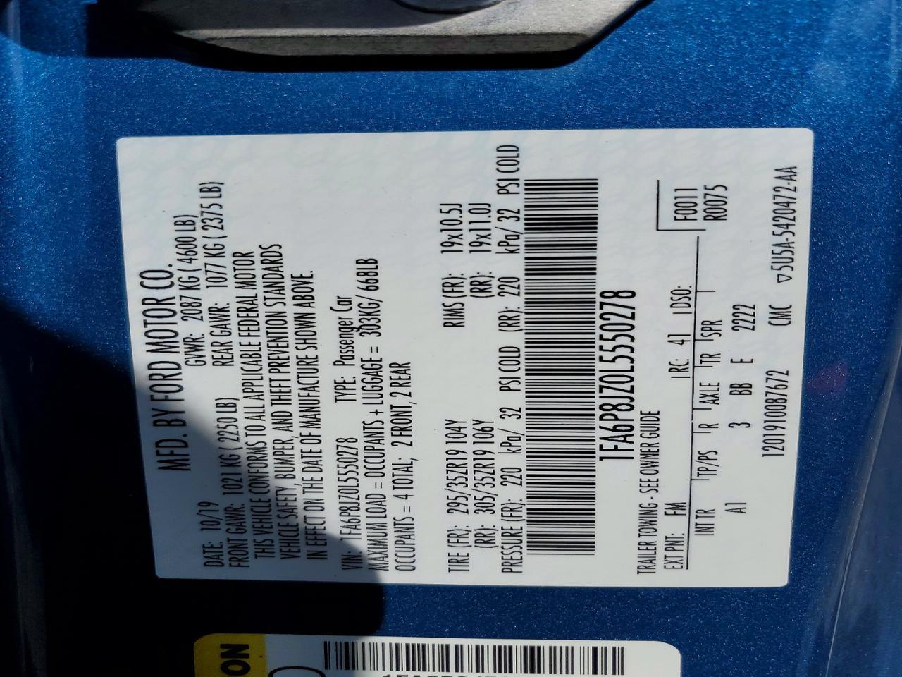 2020 Ford Mustang Shelby Gt350 - zdjęcie 13