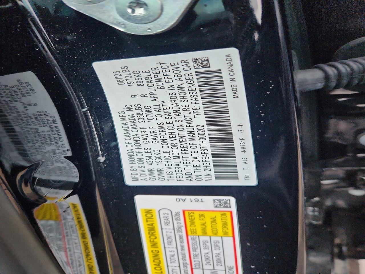 2026 Honda Civic Sport - zdjęcie 12