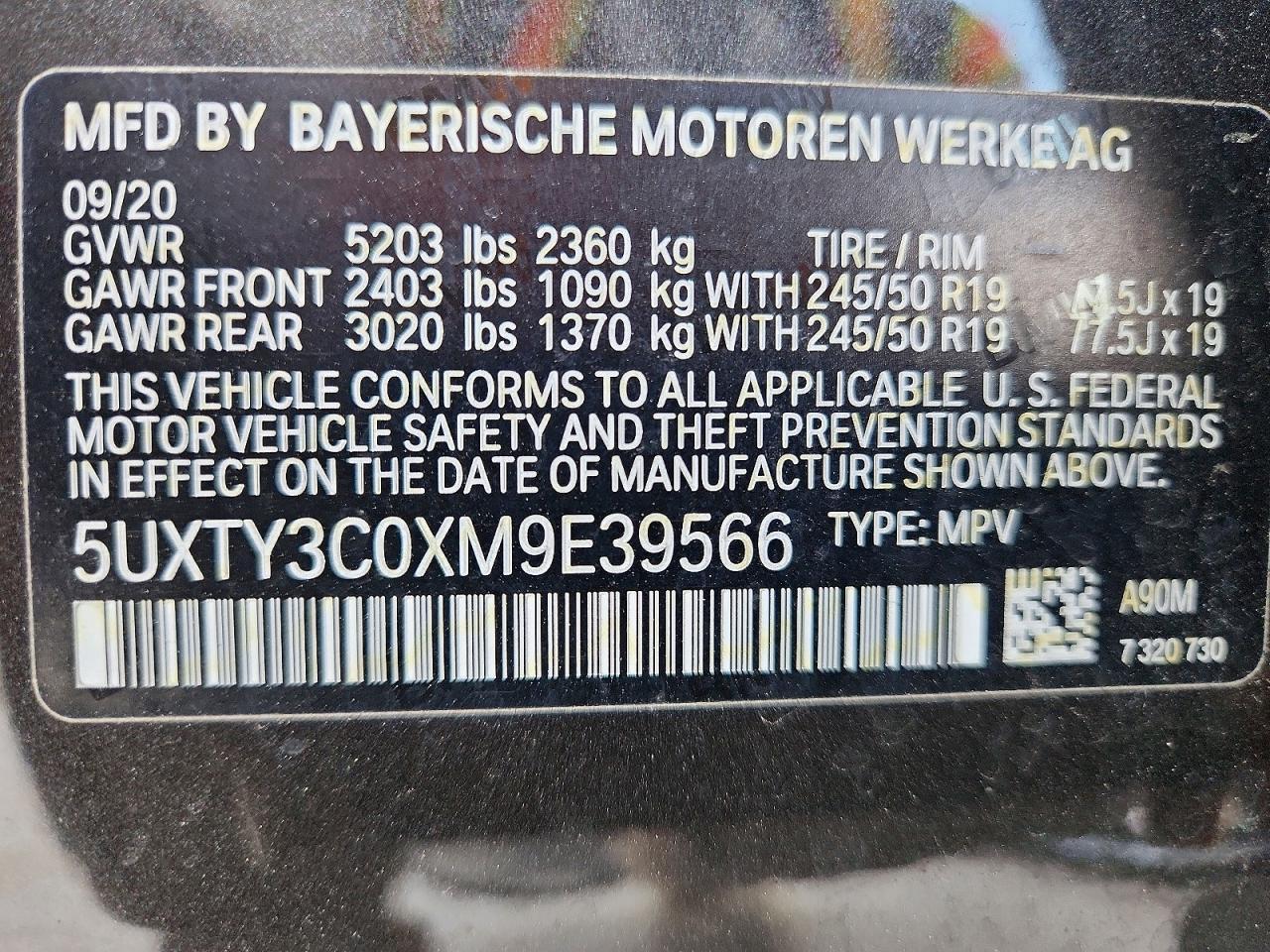 2021 BMW X3 Sdrive30I - zdjęcie 12