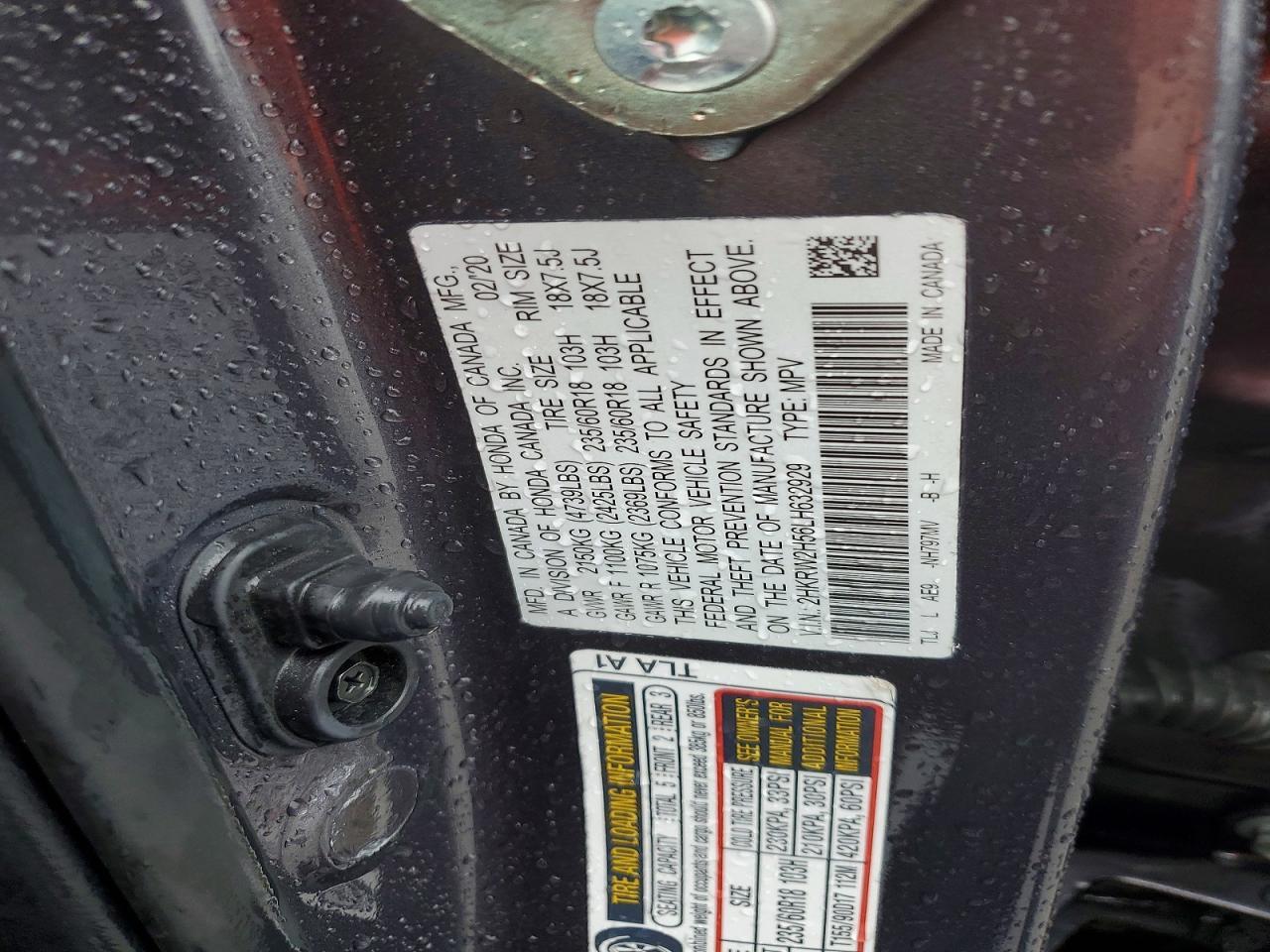 2020 Honda Cr-V Ex - zdjęcie 13