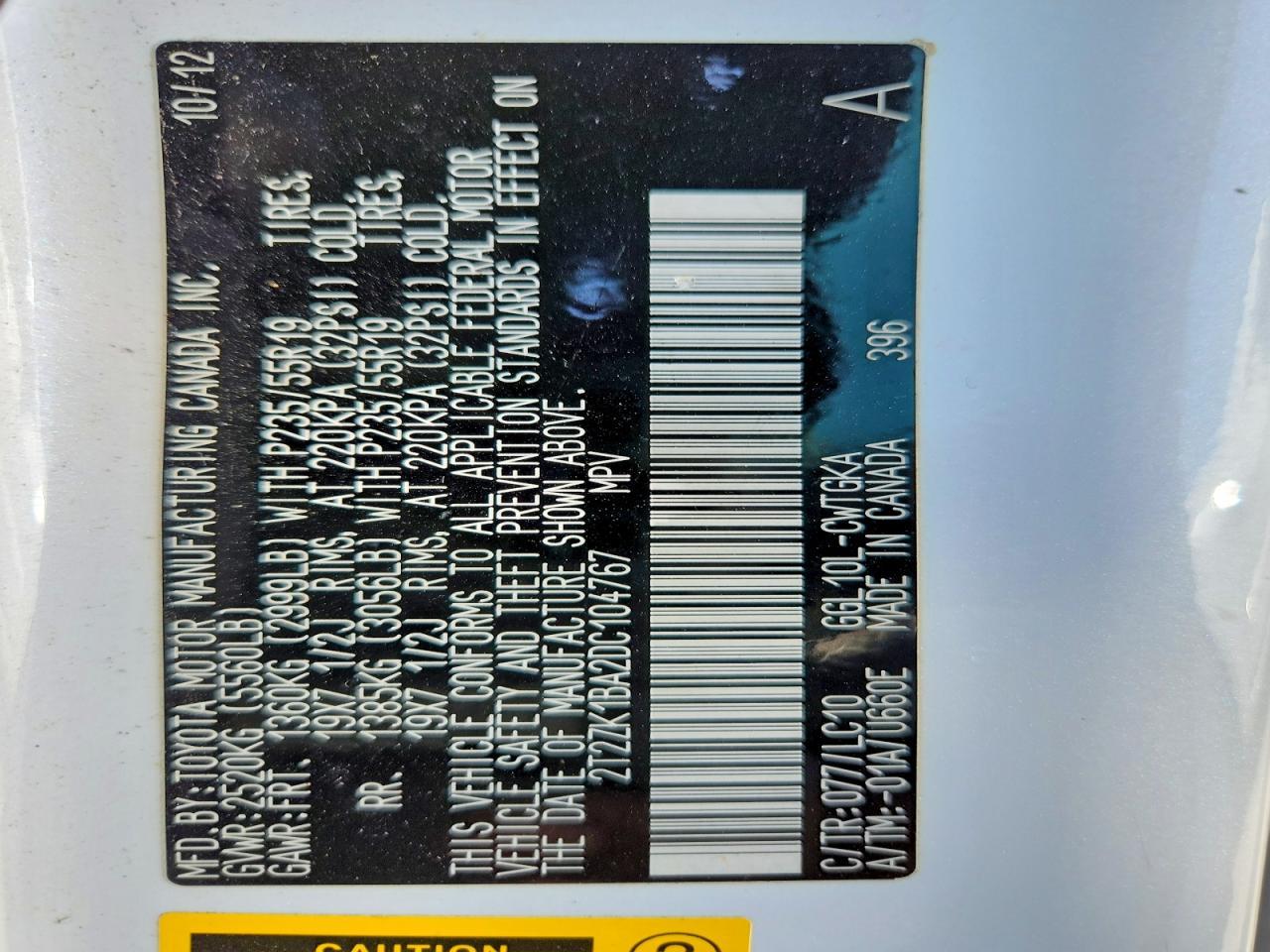 2013 Lexus Rx 350 Base - zdjęcie 12