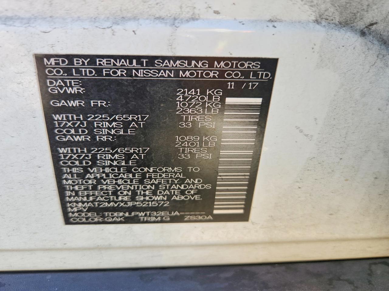 2018 Nissan Rogue S - zdjęcie 13