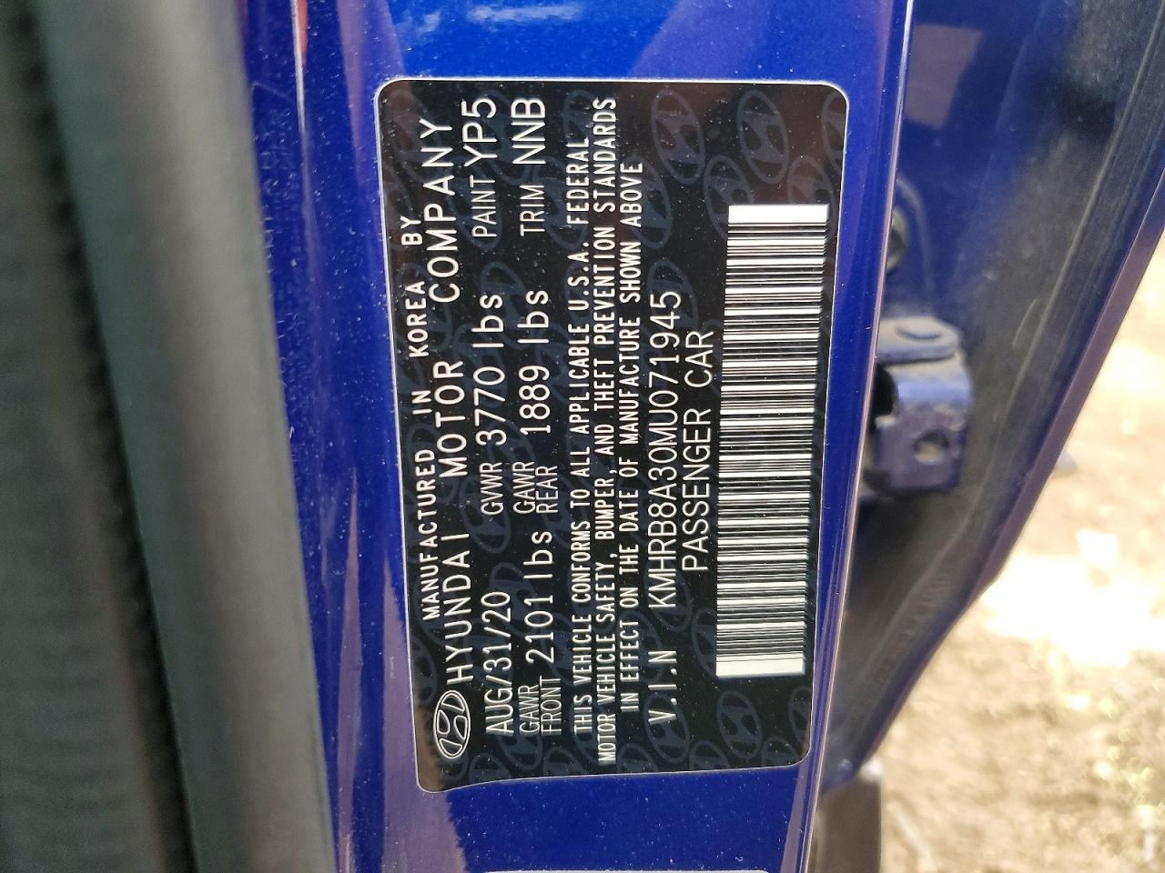 2021 Hyundai Venue Se - zdjęcie 12