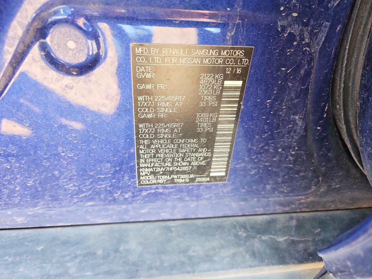 2017 Nissan Rogue S - zdjęcie 12