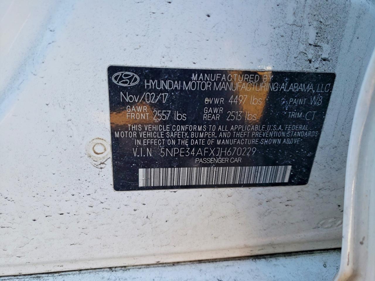 2018 Hyundai Sonata Sel - zdjęcie 13