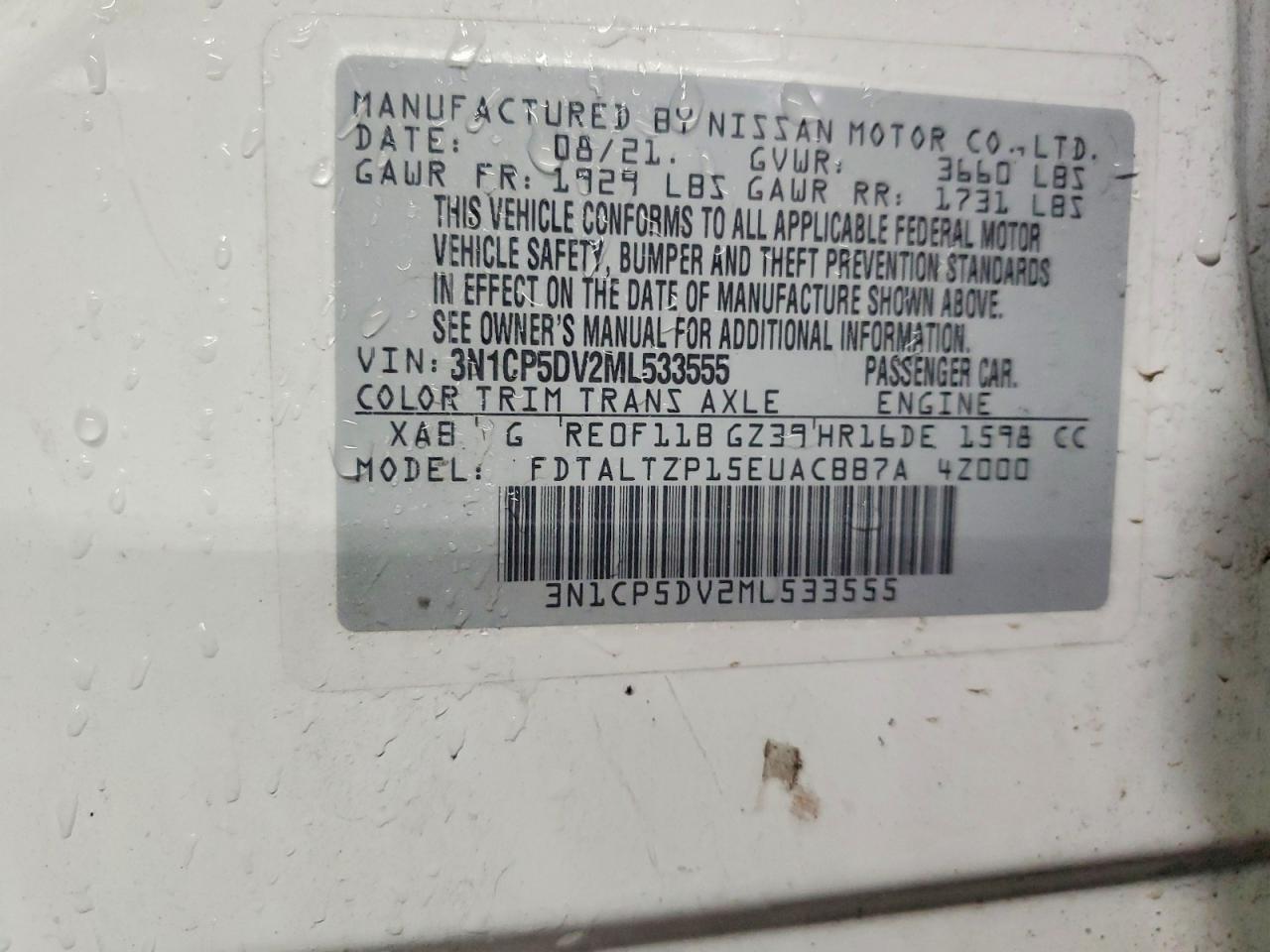 2021 Nissan Kicks Sr - zdjęcie 12