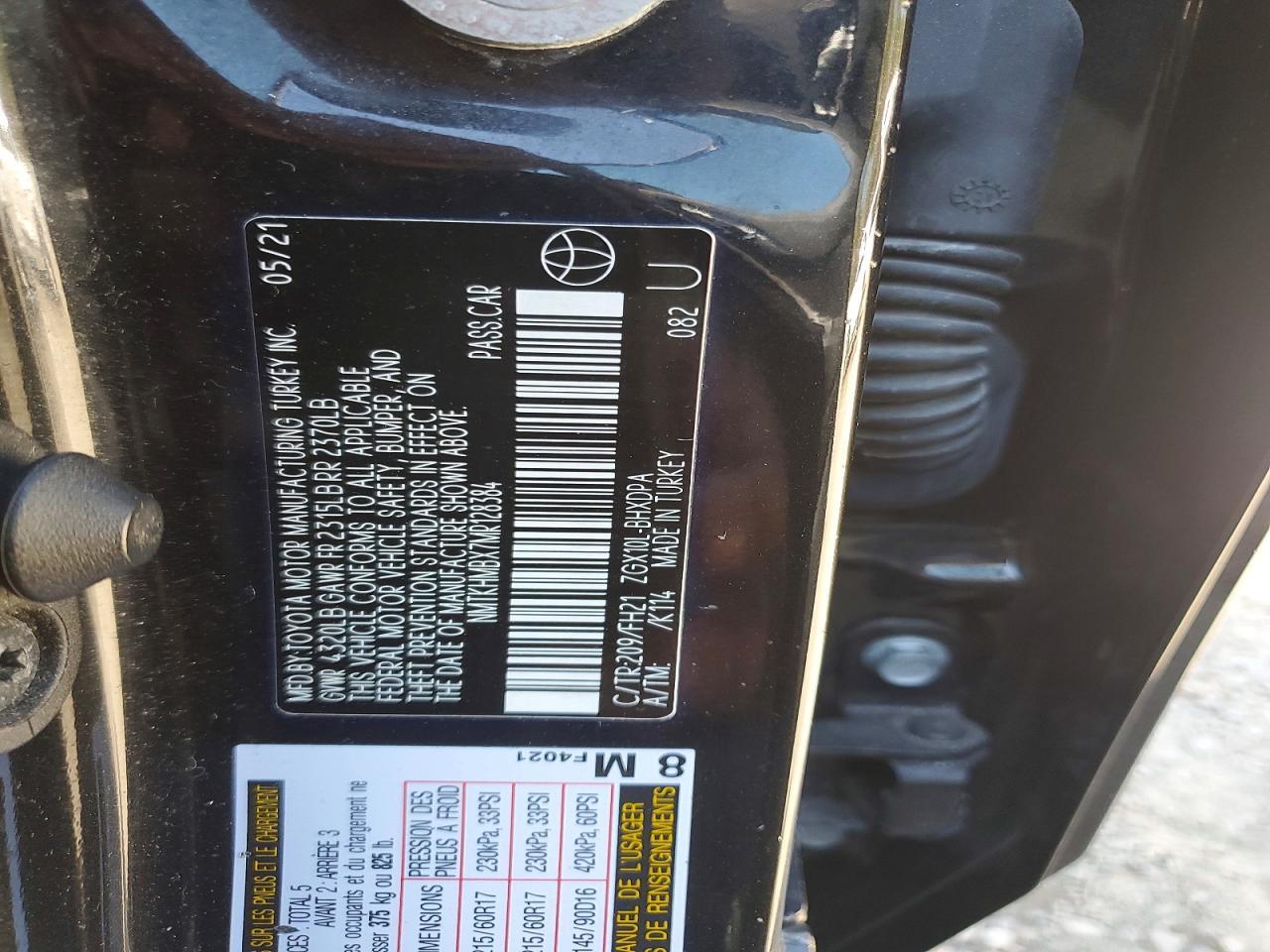 2021 Toyota C-Hr Le - zdjęcie 14