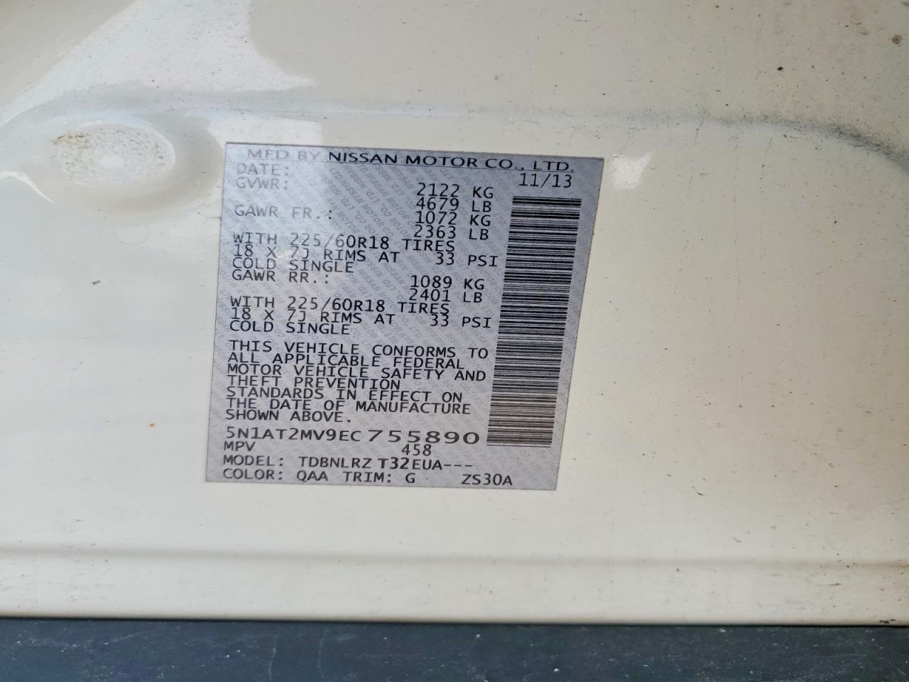 2014 Nissan Rogue Sl - zdjęcie 12